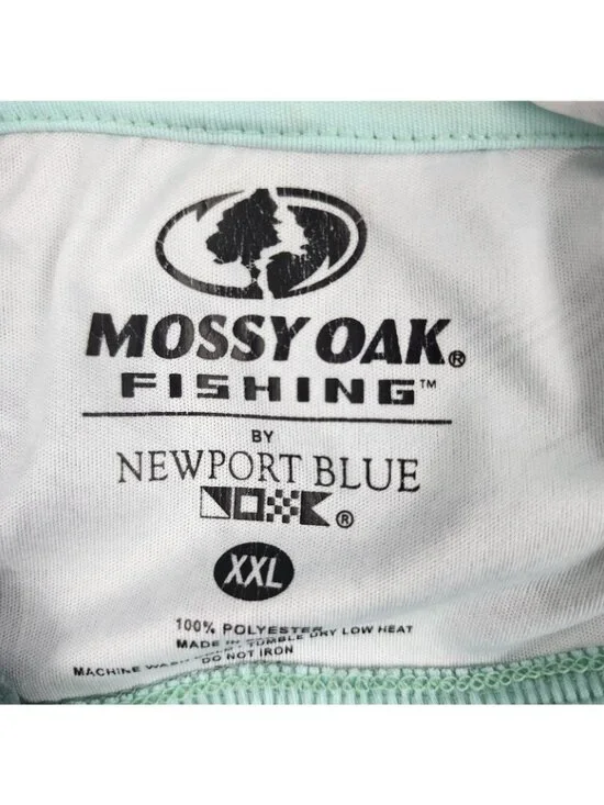 Mossy Oak Hoodie Mens XXL Green Gray Tie Dye Fishing L/S Pullover - Picture 3 of 7